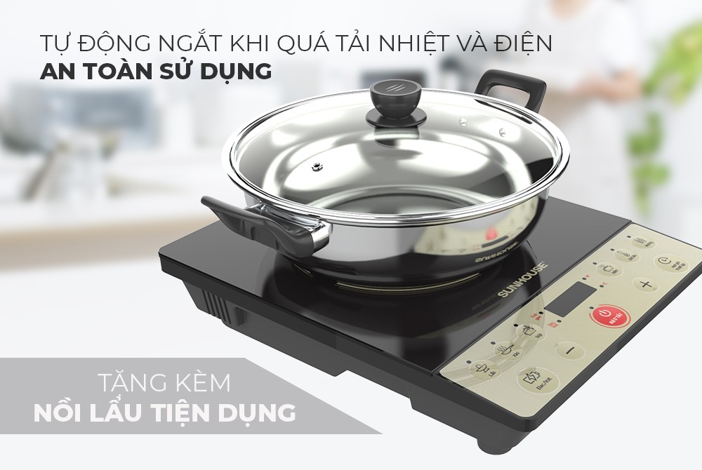 BẾP TỪ ĐƠN SUNHOUSE SHD6165