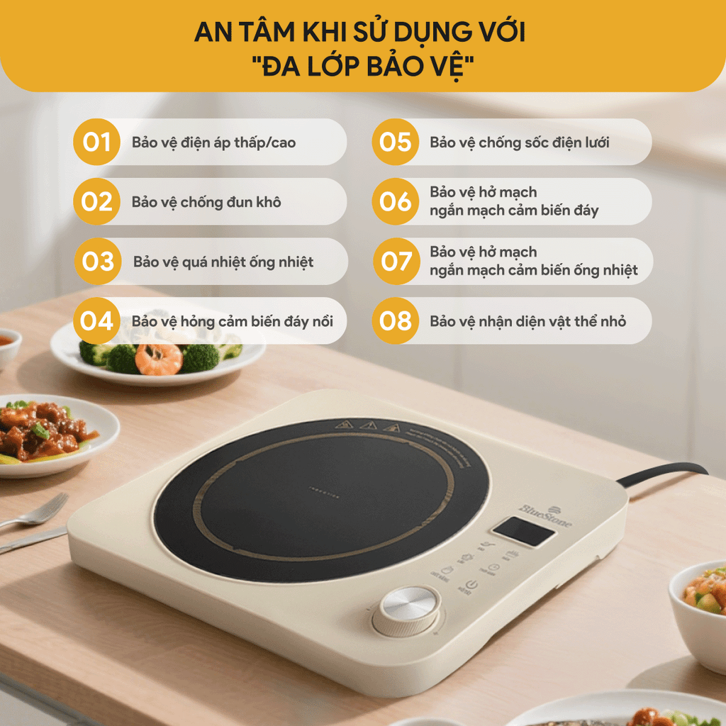 Bếp từ đơn BlueStone ICB-6618 2000W