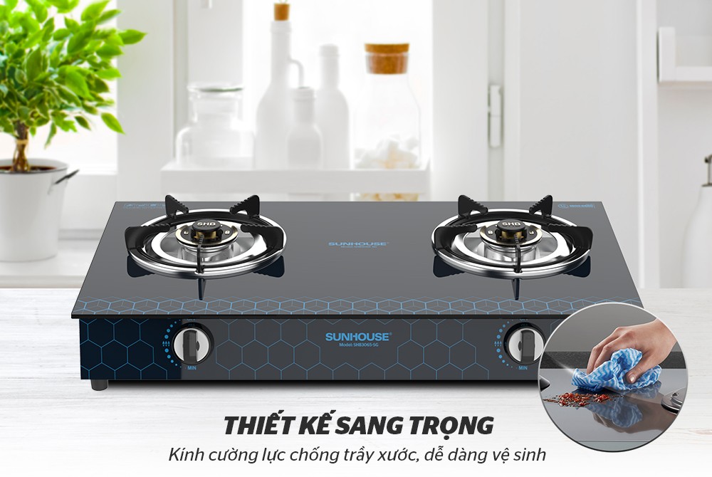 BẾP GAS SUNHOUSE SHB3065-SG