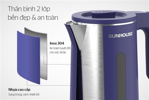 ẤM ĐUN SIÊU TỐC SUNHOUSE SHD1355