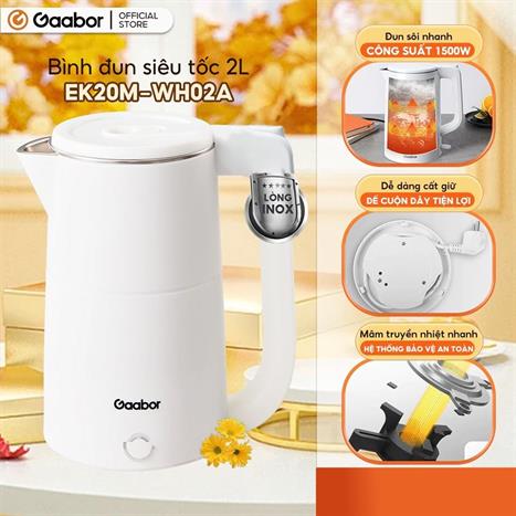 BÌNH ĐUN SIÊU TỐC GAABOR EK20M-WH02A