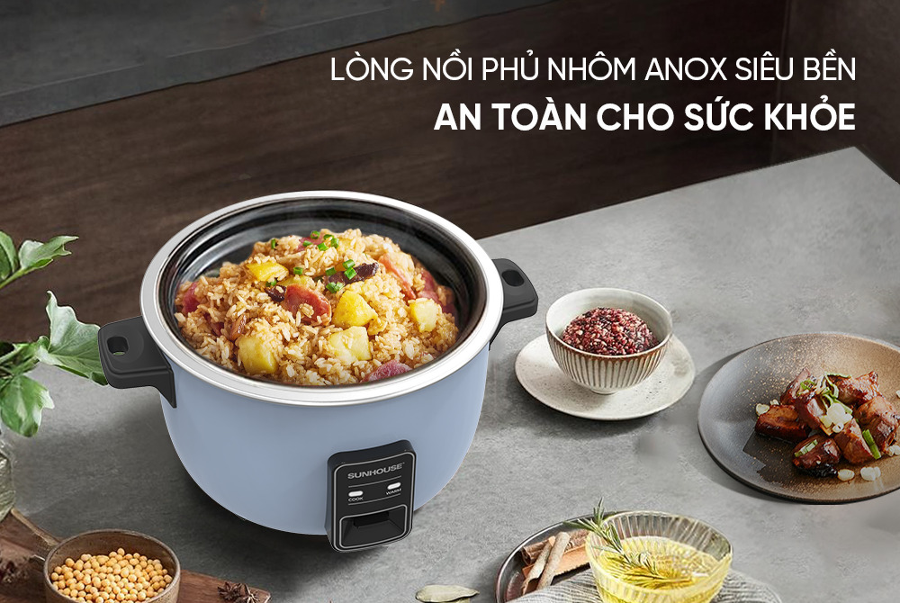 Nồi cơm nắp rời Sunhouse 5.6 lít SHD8156
