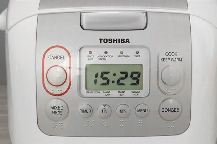Nồi cơm điện tử TOSHIBA 1L RC-10NMFVN(WT)