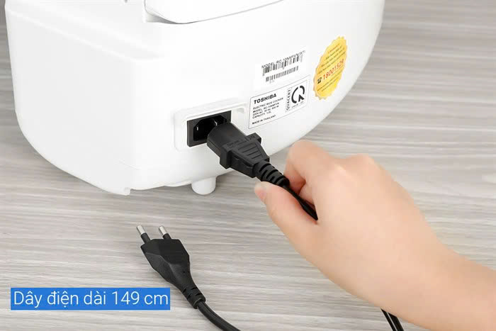 Nồi cơm điện tử TOSHIBA 1L RC-10NMFVN(WT)