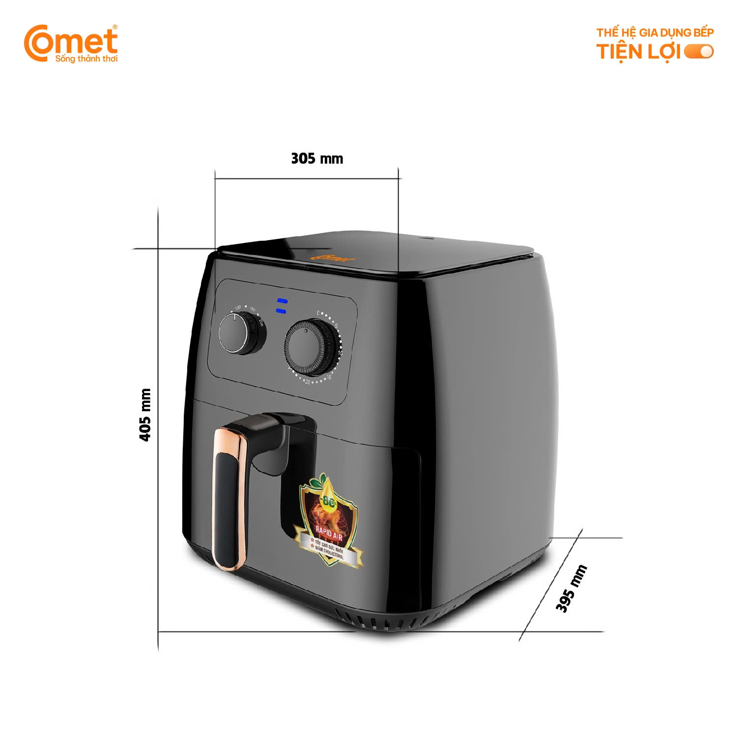 Nồi chiên không dầu COMET 8L CM6856