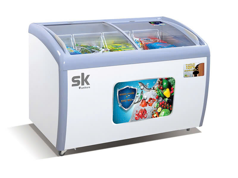 Tủ đông SUMIKURA mặt kính cong 300L SKFS-300C