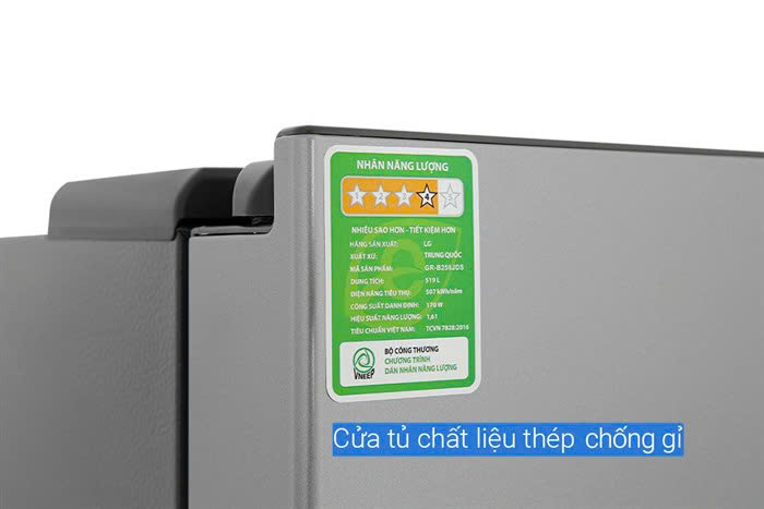 Tủ lạnh LG Inverter 519L GR-B256JDS