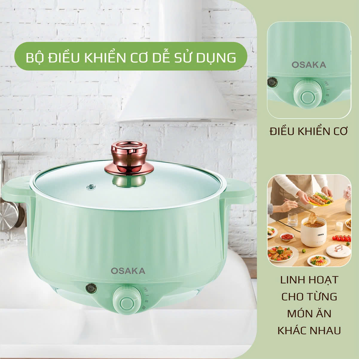 Nồi lẩu điện đa năng OSAKA MAGIC POT 2.2L MCP-220