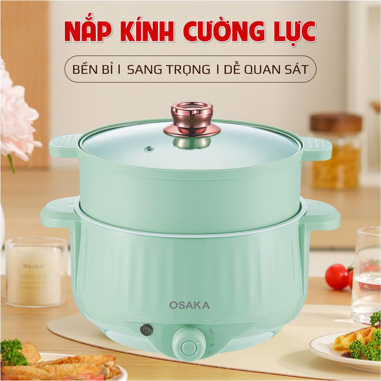 Nồi lẩu điện đa năng OSAKA MAGIC POT 2.2L MCP-220