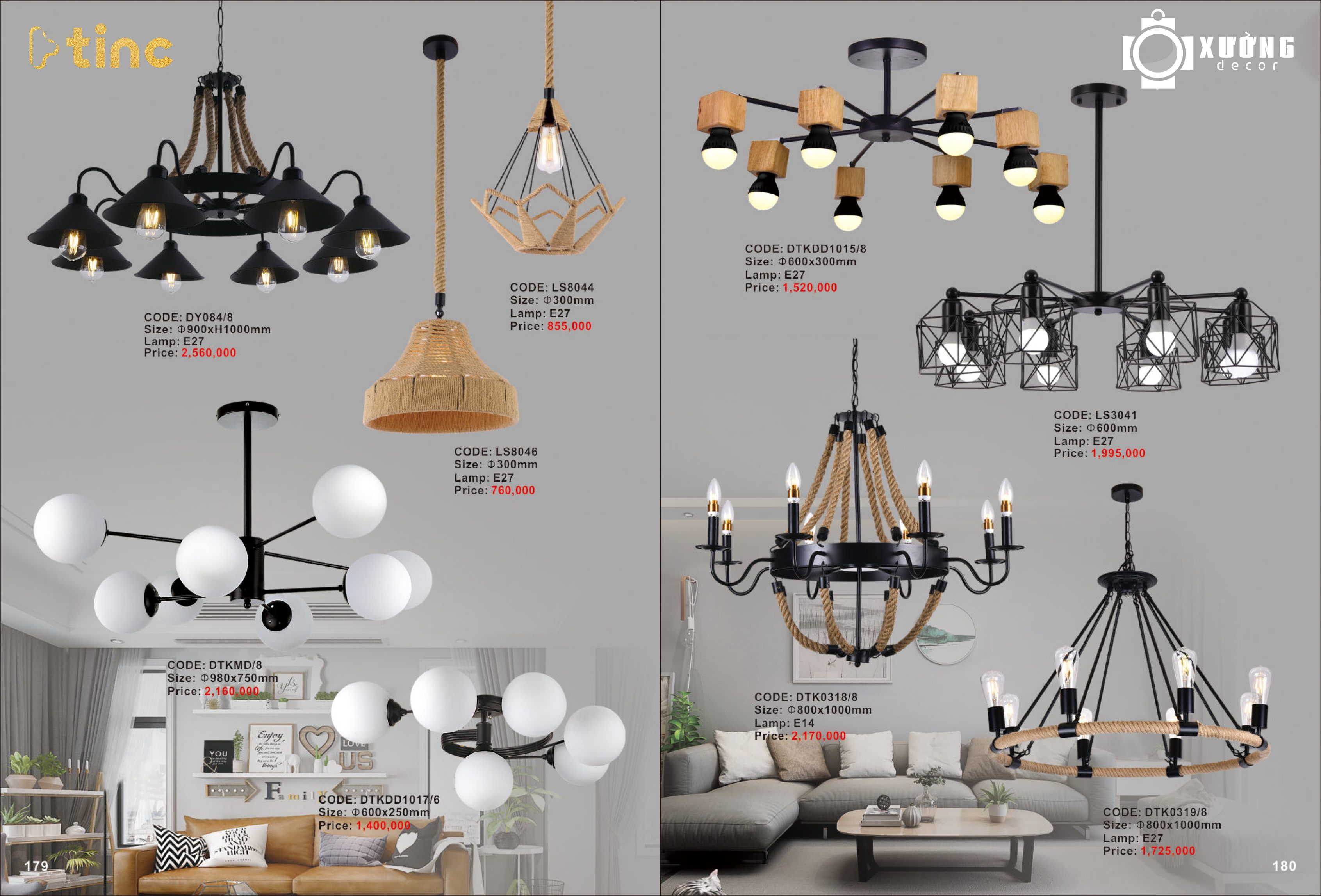 Bộ sưu tập các loại đèn thả cửa hàng, quán cafe