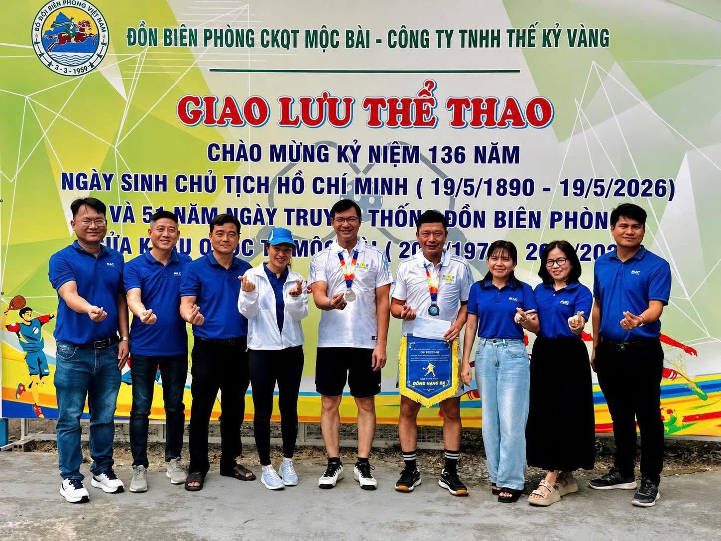 Chương trình giao lưu thể thao, chào mừng kỷ niệm 136 năm Ngày sinh Chủ tịch Hồ Chí Minh và 51 năm Ngày truyền thống Đồn Biên phòng Cửa khẩu Quốc tế Mộc Bài.