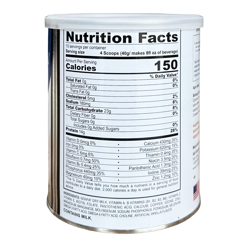 Entrust Milk Nutrition Powder  vanilla 6/14.1 oz