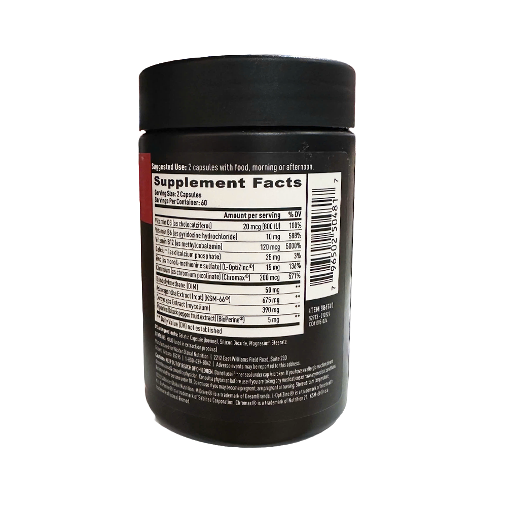 Weider Prime Testosterone Support, 120 Capsules