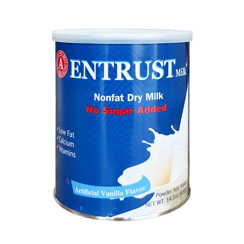 Entrust Milk Nutrition Powder  vanilla 6/14.1 oz