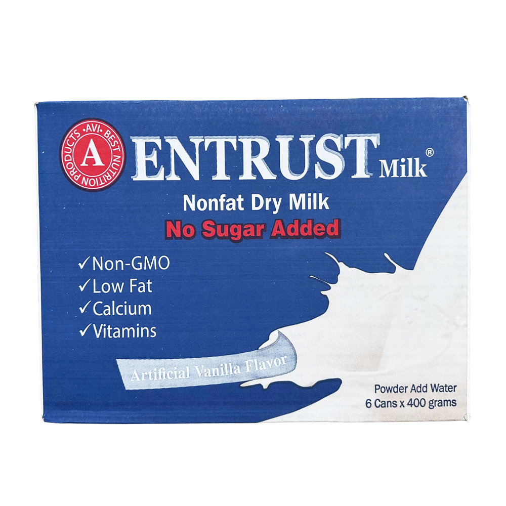 Entrust Milk Nutrition Powder  vanilla 6/14.1 oz