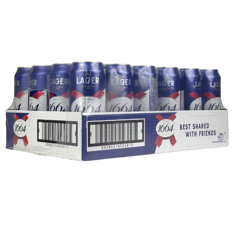 Kronenbourg 1664 Beer Cans 24x50cl