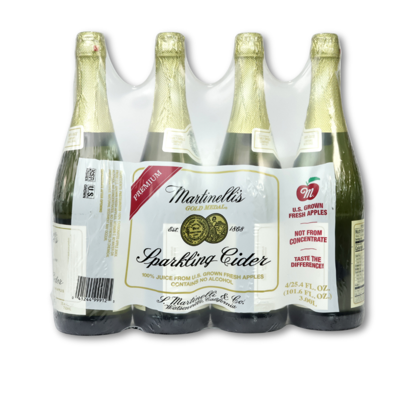 Martinelli's Sparkling Cider, Apple, 4/25.4oz
