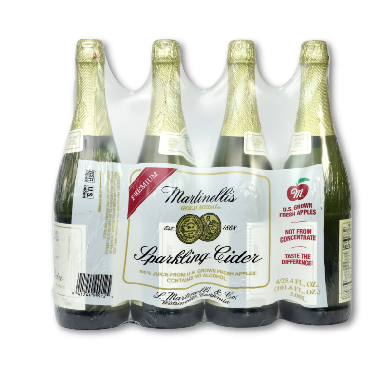 Martinelli's Sparkling Cider, Apple, 4/25.4oz