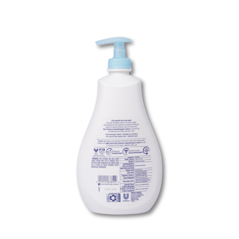 Dove Baby Tip To Toe Rich Moisture Wash 20.0 Oz