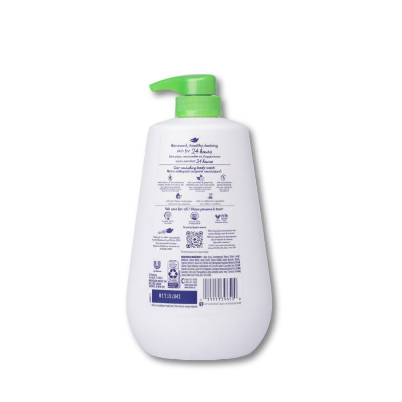 Dove Body Wash Cool Moisture With Pump 30.6 OZ