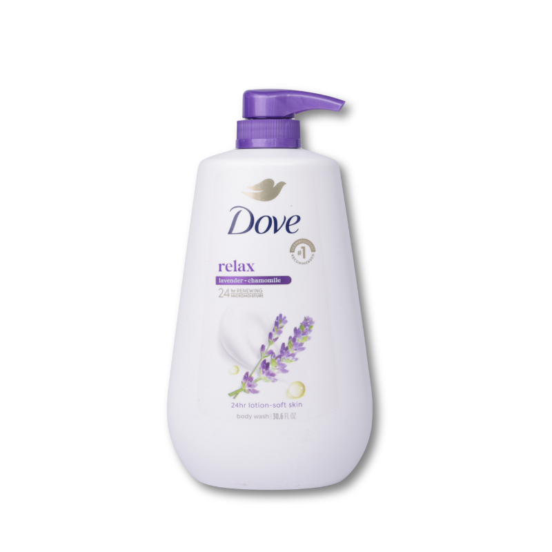 Dove Body Wash Relaxing Lavender With Pump 30.6 Oz