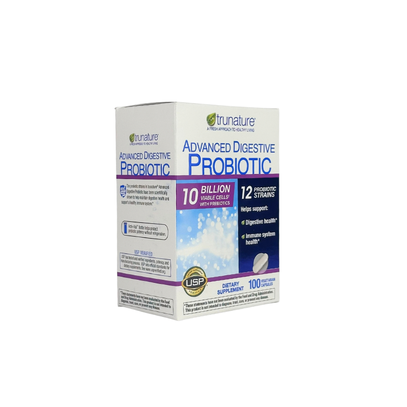Trunature Advanced Digestive Probiotic, 100 Capsules