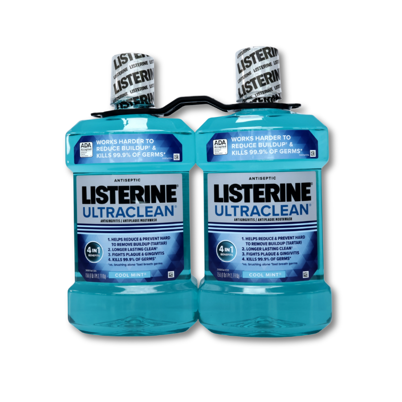 Listerine UltraClean Coolmint 1.5 Liter, 2pack