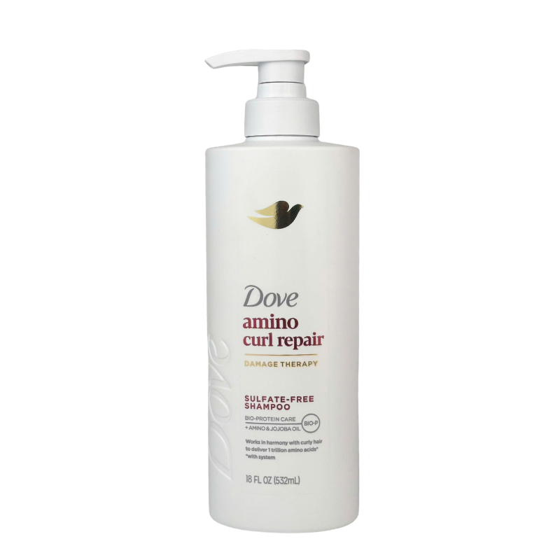 Dove Shampoo Amino Curl Repair With Pump 18oz