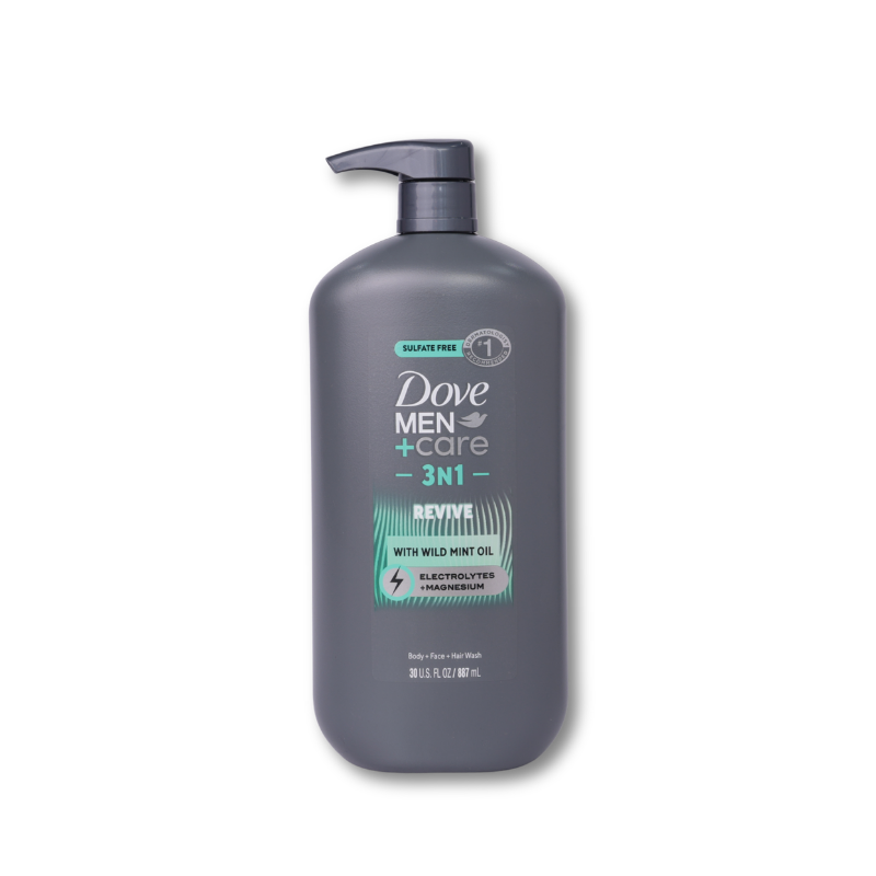 Dove Men'S Care Body Wash Tea Tree+Electryts 4P 30Z