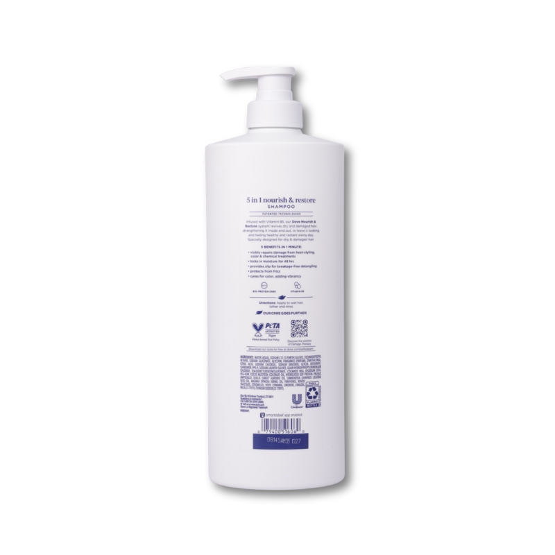 Dove Nourish & Restore 5in1 Shampoo - 33.8oz