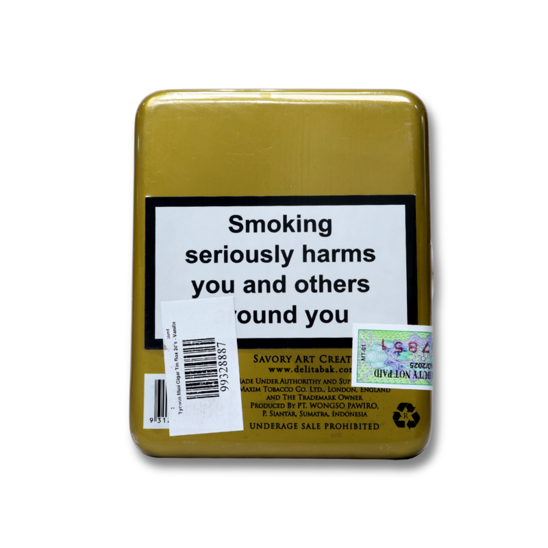 Tycoon Mini Cigar Tin Box 20's - Vanilla
