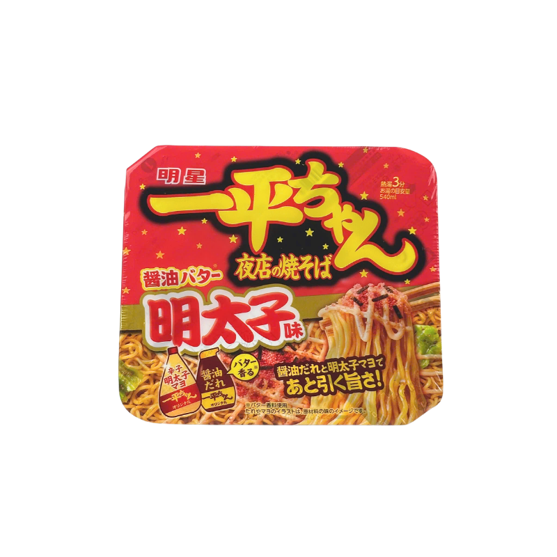 Ippeichan Yakisoba Soy Sauce Butter Mentaiko Flavor 127g*12