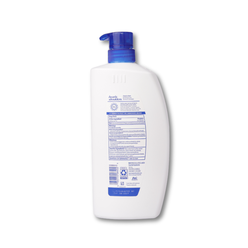 Head & Shoulders 2 in 1 Dandruff Shampoo and Conditioner Classic Clean, 28.2 oz