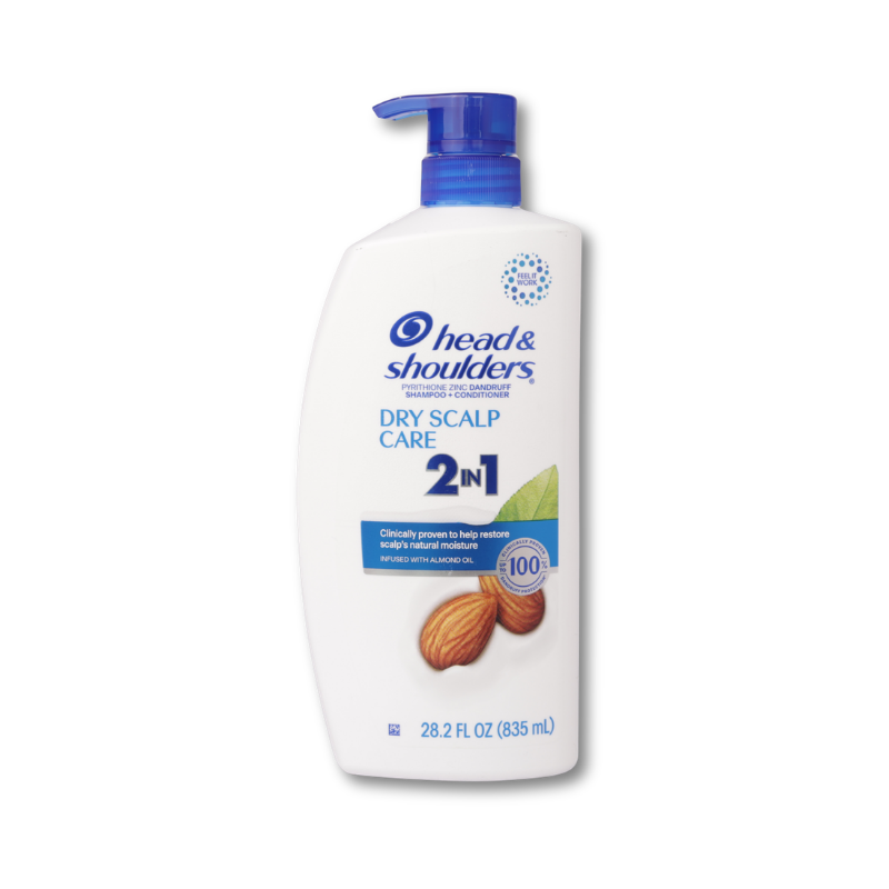 Head & Shoulders 2 in 1 Dandruff Shampoo and Conditioner Dry Scalp Care, 28.2 oz