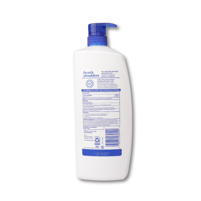 Head & Shoulders Anti-Dandruff Dry Scalp Care Coconut & almond  38.8 oz