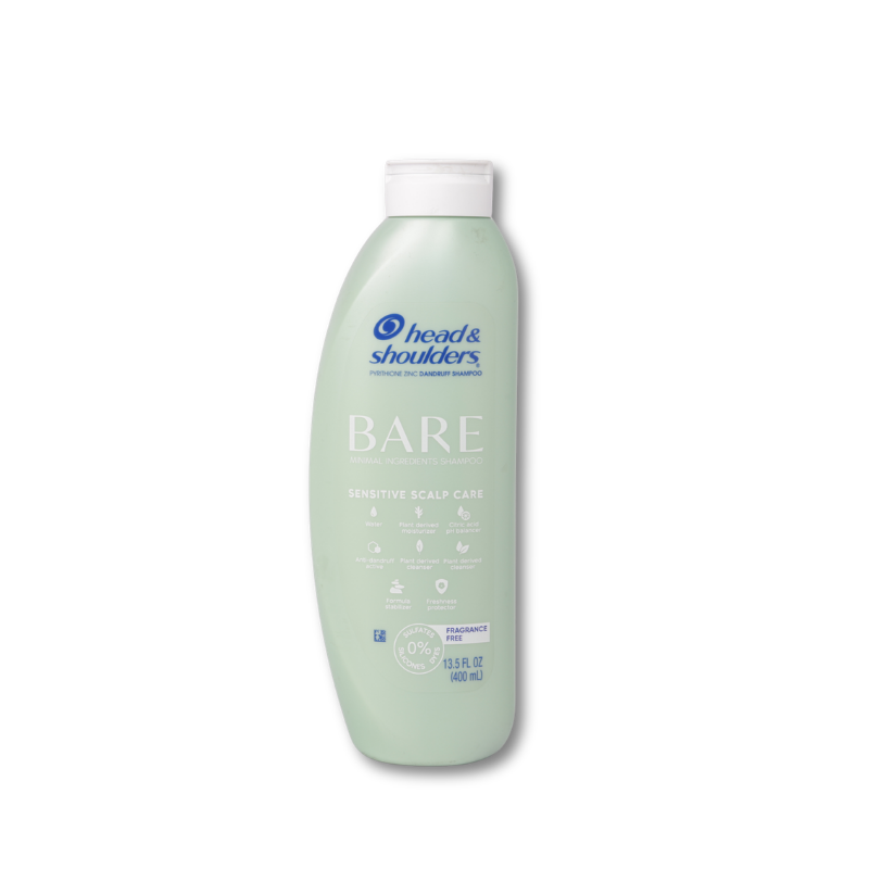 Head & Shoulders BARE Sensitive Scalp Care Dandruff Shampoo, 13.5 oz