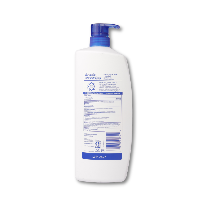 Dầu Gội Head & Shoulders Dandruff Shampoo, Classic Clean 38.8oz