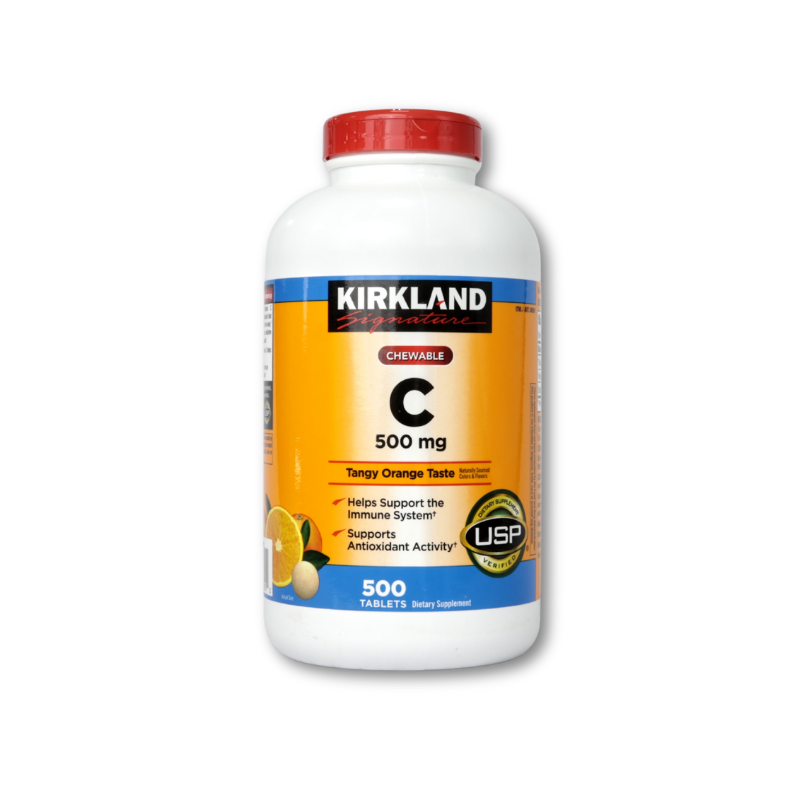 Kirkland Signature Chewable Vitamin C 500 Mg. 500 Tablets