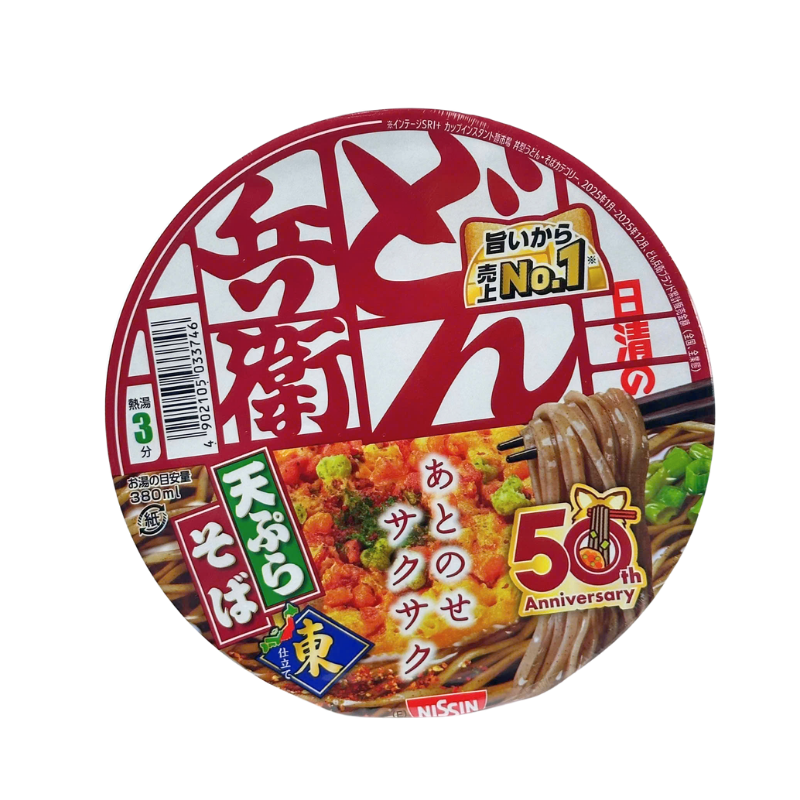 Donbei Instant Cup Soba Noodle Tempura East 100g*12