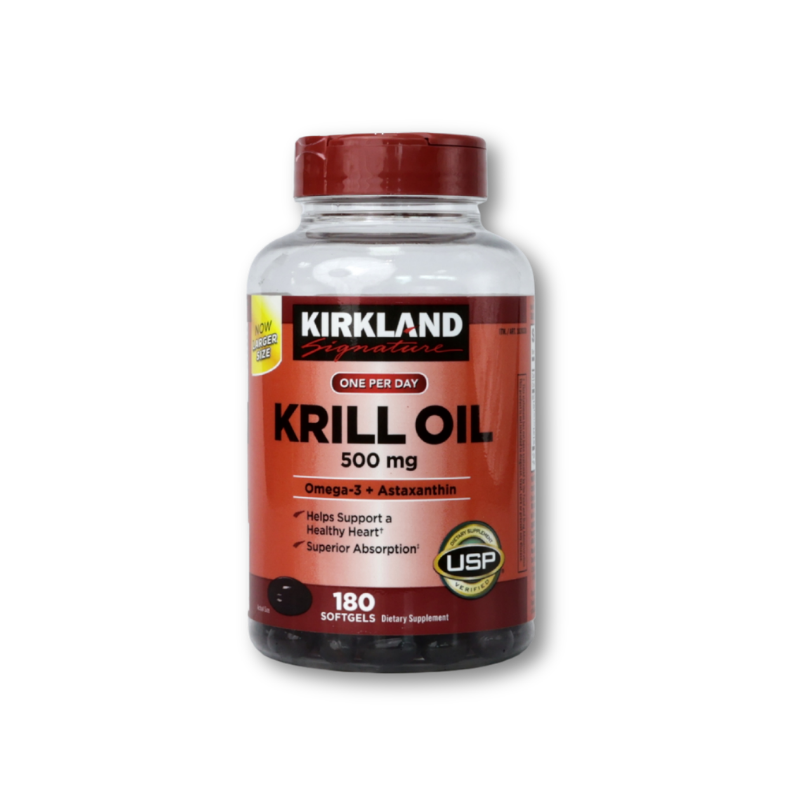 Kirkland Signature Krill Oil 500mg, 180 Softgels