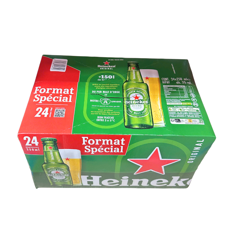 HEINEKEN BOTTLE BEER 24*250ml (Alc 5%)