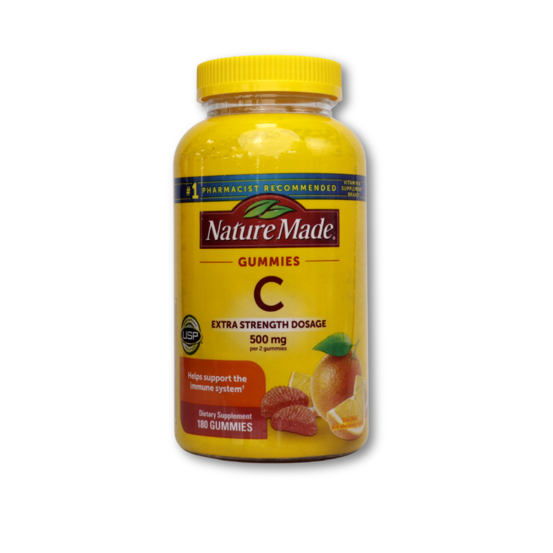 Nature Made Extra Strength Vitamin C 500 mg, 180 Gummies