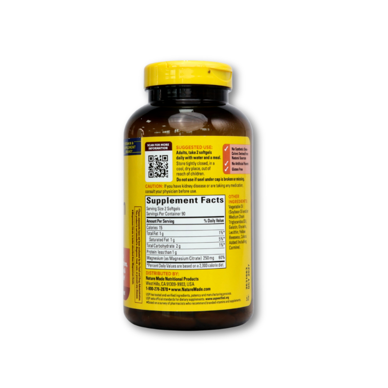 Nature Made Magesium 250Mg, 180Ct