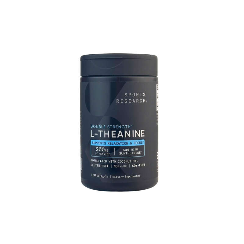 Sports Research L-Theanine Suntheanine 200 mg, 150 Softgels