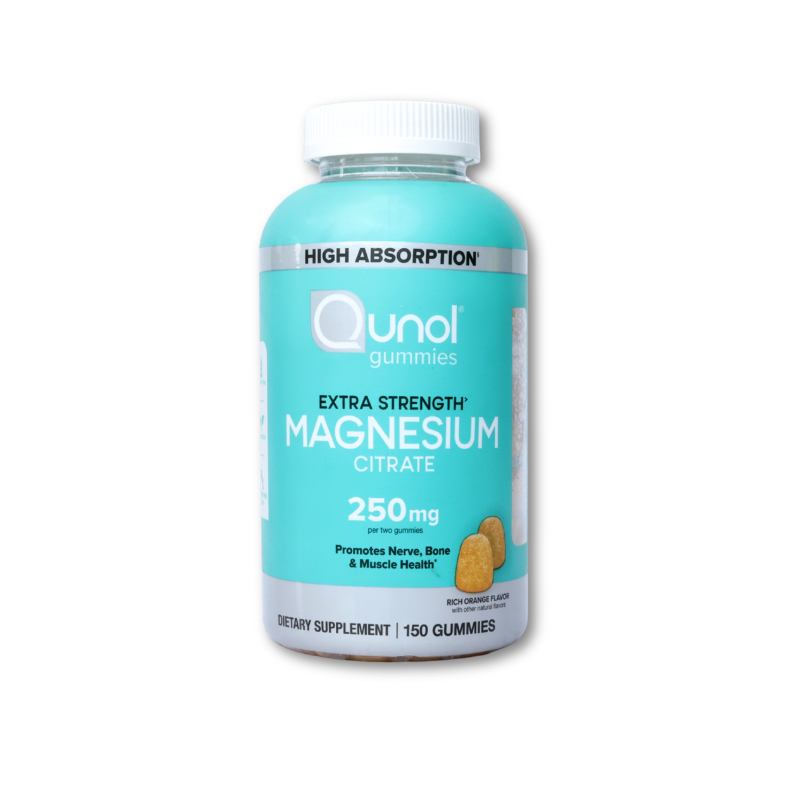 Qunol Magnesium Extra Strength 250 mg, 150 Gummies