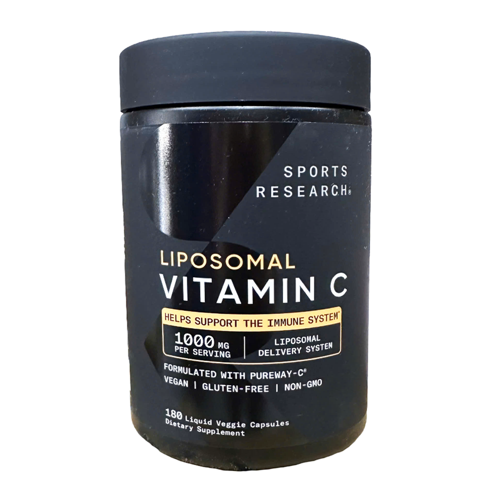 Sports Research Vitamin C Liposomal, 1000 mg, 180 Veggie Capsules