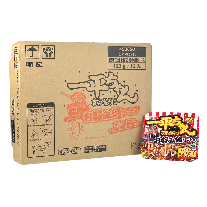 Ippeichan Yakisoba Kansai Style Okonomiyaki Sauce Flavor 122g*12