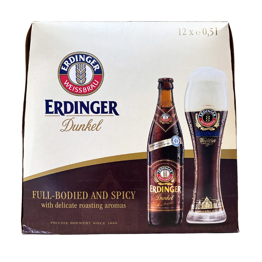 Erdinger Dunkel Beer Bottle 12x500ml
