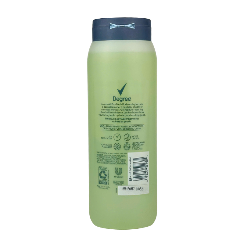 Degree Body Wash Fresh Energy 20oz