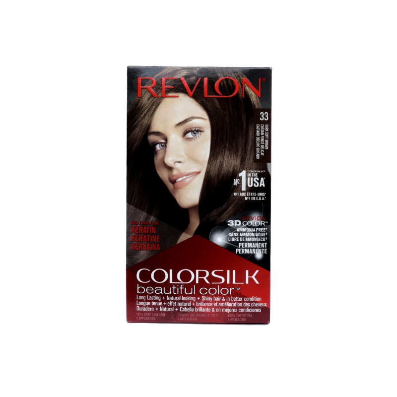 REVLON COLORSILK 3D 3WB DRK SOFT BROWN-NO.33